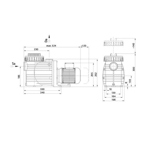 BADU Top II/8, 1~, 0,30kW