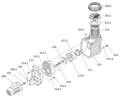BADU Top II/8, 1~, 0,30kW