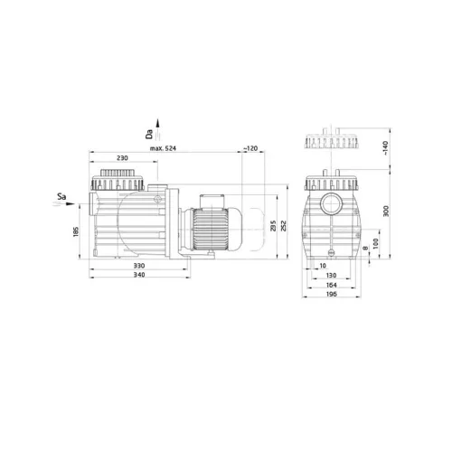 BADU Top II/12, 1~, 0,45kW