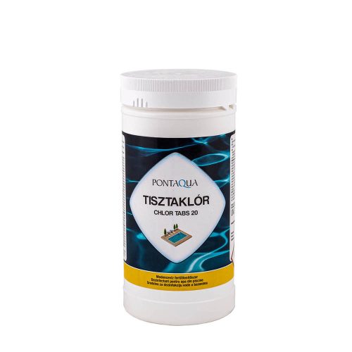Tisztaklór lassan oldódó 20 g-os klórtabletta 1 kg
