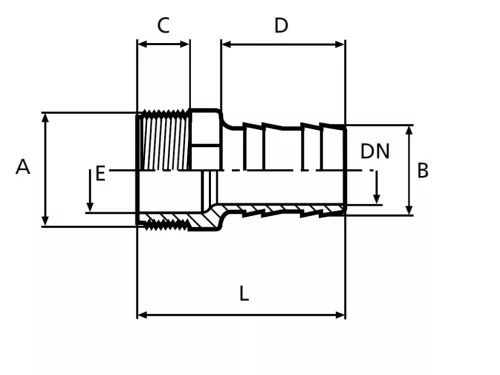 CSŐCSATLAKOZÓ KM D50 1 1/2" PN-10 PVC-U