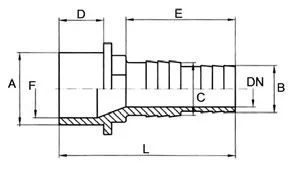 GÉGECSŐCSATLAKOZÓ RAGASZTÓS D50-40 32-38 mm PN-10 PVC-U