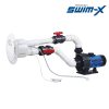 SwimX 70 m3/h ellenáramoltató szett ovális ABS előlappal 2.2 kW ~1 szivattyúval