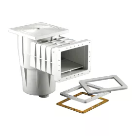   KRIPSOL normál szájú szkimmer, inoxperselyes, 1  1/2” / D63,  fóliás
