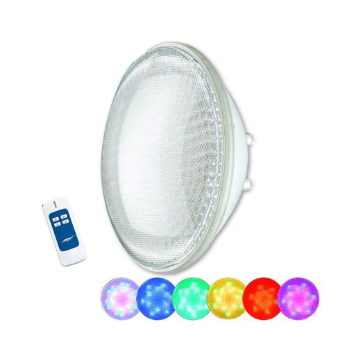 LED izzó PAR56 színes RGB 81LED távirányítóval 10W, 400lm