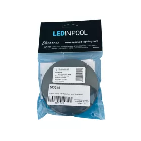 SEAMAID előlap csőreflektorhoz, kerek, sötétszürke