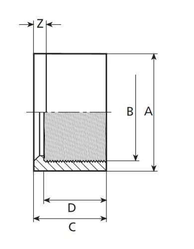 SZŰKÍTŐ BETÉT MENETES D50 1/2" PVC-U