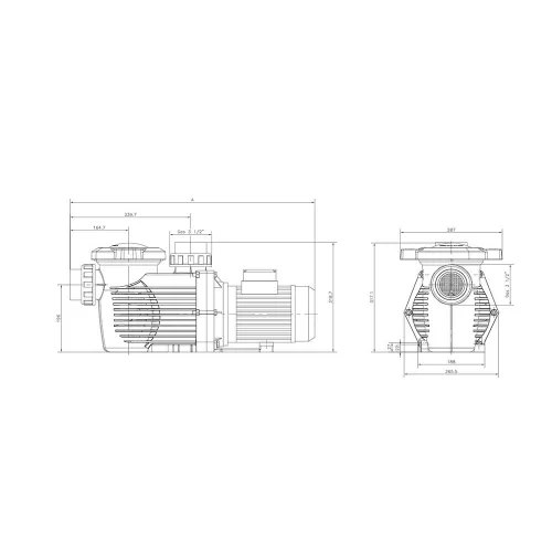 Szivattyú HCP 36303-PRIME 36 3,0 kW/400V, 36 m3/h
