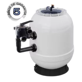   QP LOTUS oldal szelepes poliészter szűrőtartály 15 m3/h D600 váltószeleppel