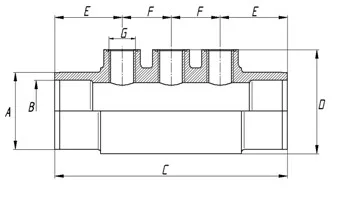 Szondatartó 50/63 - 1/2'-3/8'