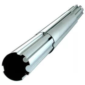 Szolártekercselő tengely, 3 × 215 cm, 80 mm, barázdált