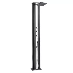   DADA egyenes aluminium szolárzuhany, 40 l-es, antracit / inox