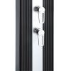 DADA egyenes aluminium szolárzuhany, 40 l-es, antracit / inox